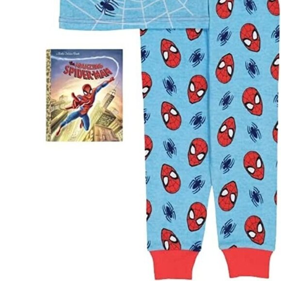 Marvel Boys' Spider-Man 2Piece Snug-Fit Cotton Pajamas - Picture 6 of 7